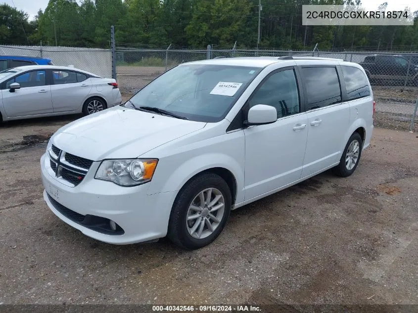 2C4RDGCGXKR518574 2019 Dodge Grand Caravan Sxt