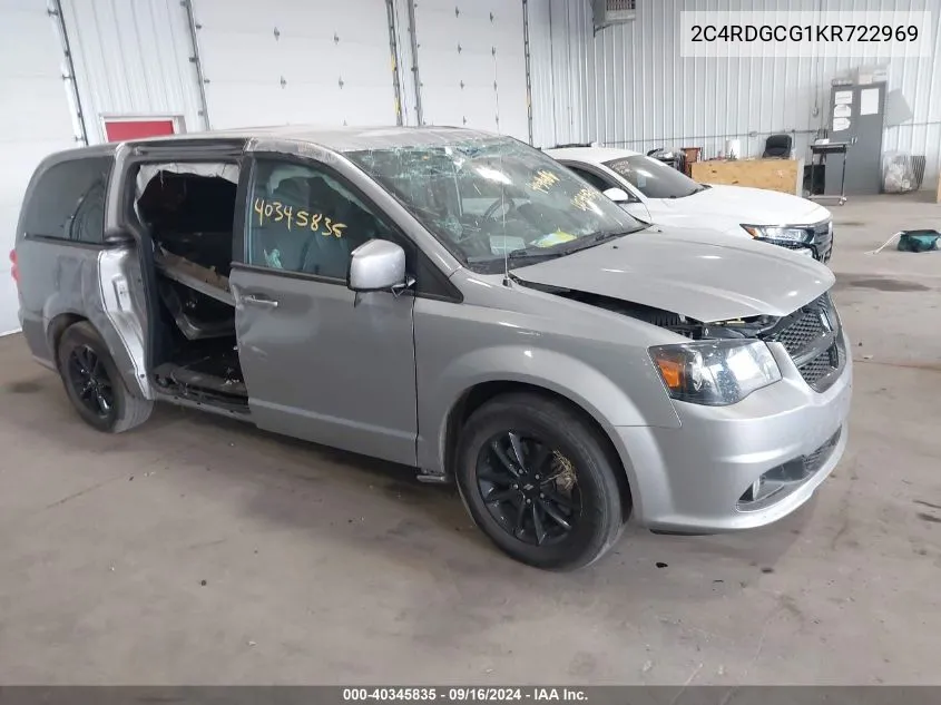 2019 Dodge Grand Caravan Sxt VIN: 2C4RDGCG1KR722969 Lot: 40345835