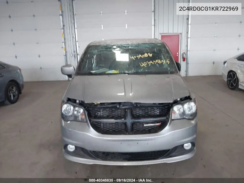 2C4RDGCG1KR722969 2019 Dodge Grand Caravan Sxt