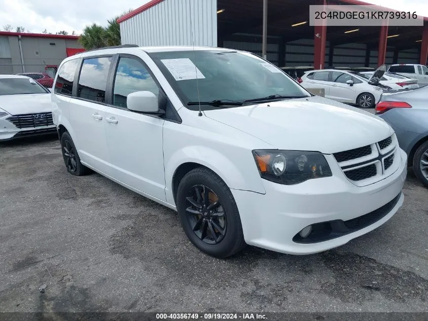 2C4RDGEG1KR739316 2019 Dodge Grand Caravan Gt