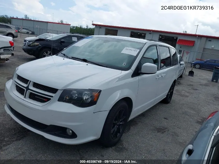 2C4RDGEG1KR739316 2019 Dodge Grand Caravan Gt