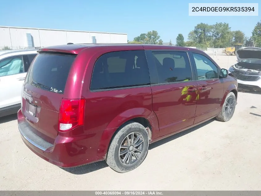 2C4RDGEG9KR535394 2019 Dodge Grand Caravan Gt