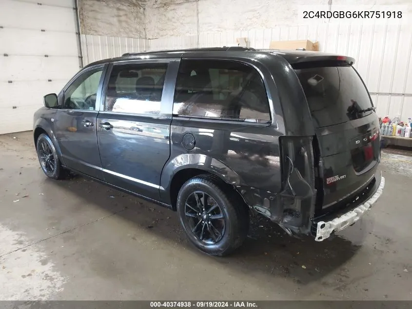 2019 Dodge Grand Caravan Se 35Th Anniversary Edition VIN: 2C4RDGBG6KR751918 Lot: 40374938