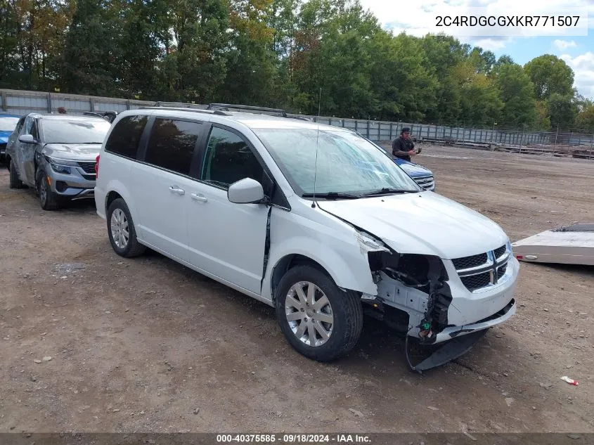 2019 Dodge Grand Caravan Sxt VIN: 2C4RDGCGXKR771507 Lot: 40375585