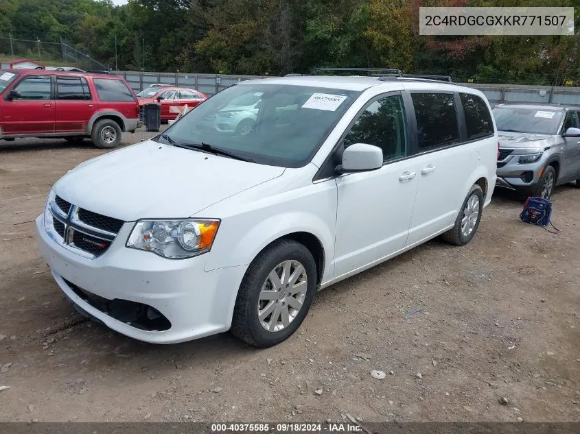 2019 Dodge Grand Caravan Sxt VIN: 2C4RDGCGXKR771507 Lot: 40375585