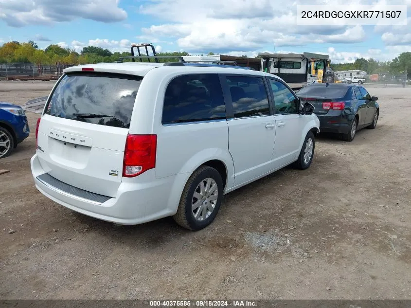 2019 Dodge Grand Caravan Sxt VIN: 2C4RDGCGXKR771507 Lot: 40375585