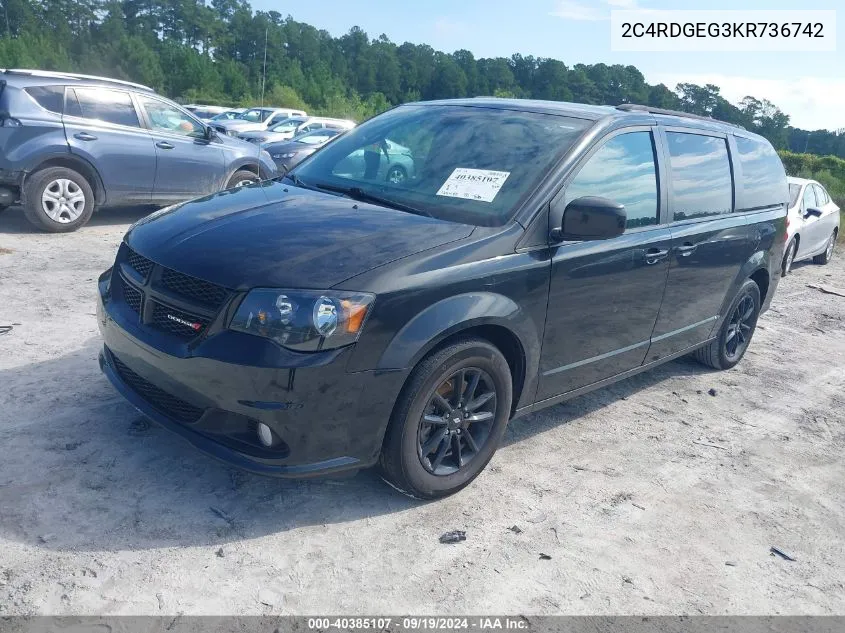 2C4RDGEG3KR736742 2019 Dodge Grand Caravan Gt