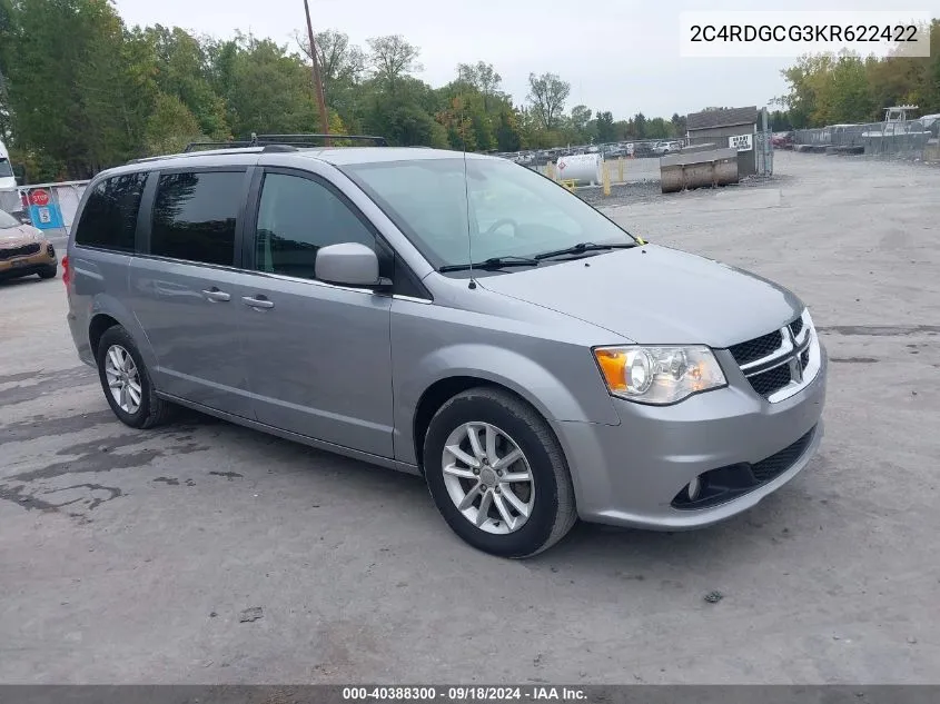 2C4RDGCG3KR622422 2019 Dodge Grand Caravan Sxt