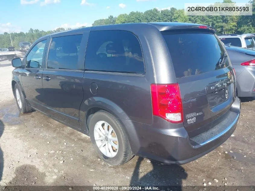 2019 Dodge Grand Caravan Se 35Th Anniversary Edition VIN: 2C4RDGBG1KR805593 Lot: 40390028