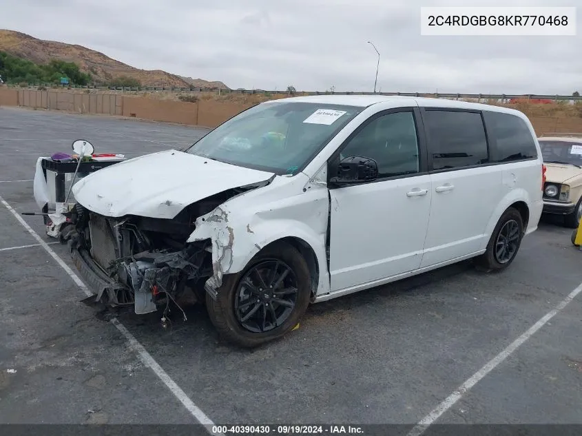 2019 Dodge Grand Caravan Se Plus VIN: 2C4RDGBG8KR770468 Lot: 40390430