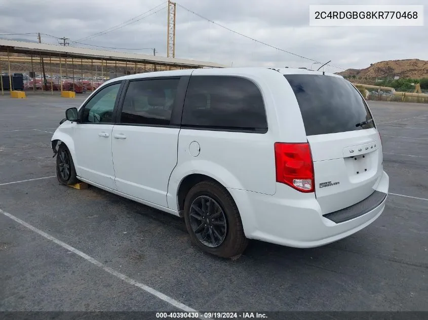 2019 Dodge Grand Caravan Se Plus VIN: 2C4RDGBG8KR770468 Lot: 40390430