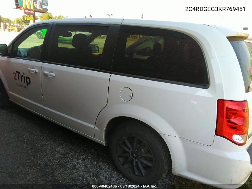 2C4RDGEG3KR769451 2019 Dodge Grand Caravan Gt