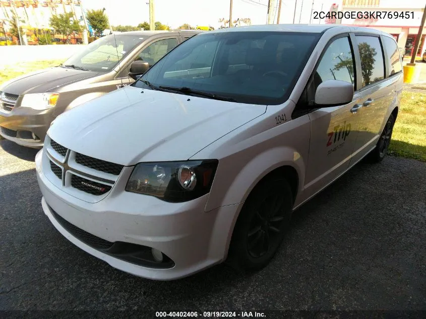 2C4RDGEG3KR769451 2019 Dodge Grand Caravan Gt