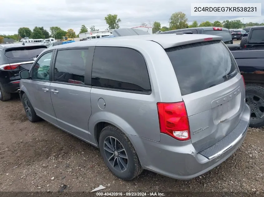 2C4RDGEG7KR538231 2019 Dodge Grand Caravan Gt