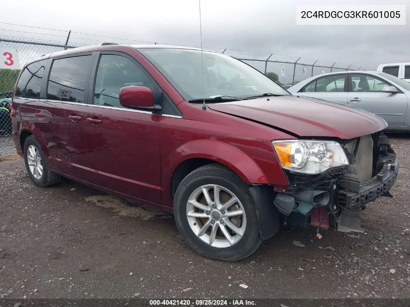 2C4RDGCG3KR601005 2019 Dodge Grand Caravan Sxt