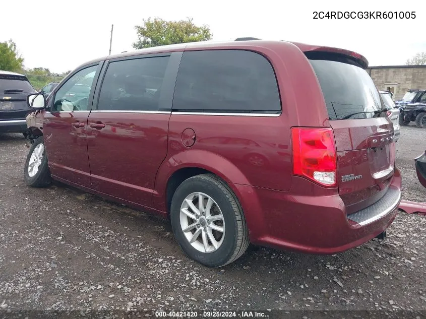 2C4RDGCG3KR601005 2019 Dodge Grand Caravan Sxt