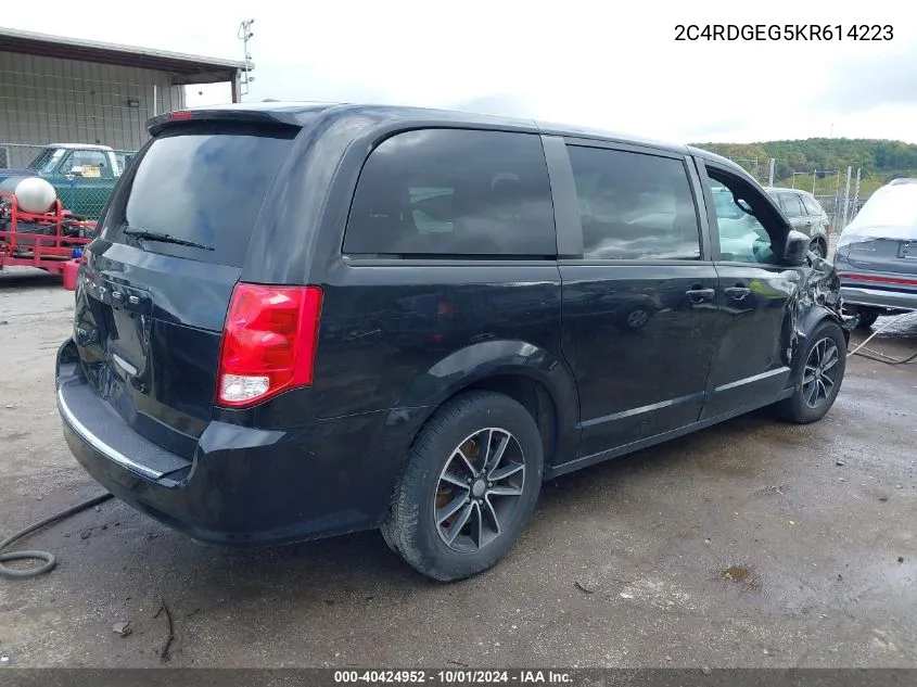 2019 Dodge Grand Caravan Gt VIN: 2C4RDGEG5KR614223 Lot: 40424952