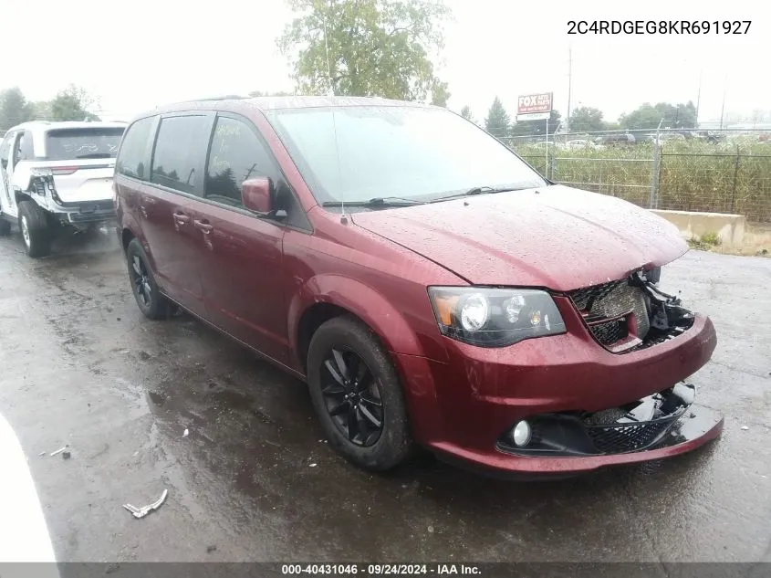 2C4RDGEG8KR691927 2019 Dodge Grand Caravan Gt