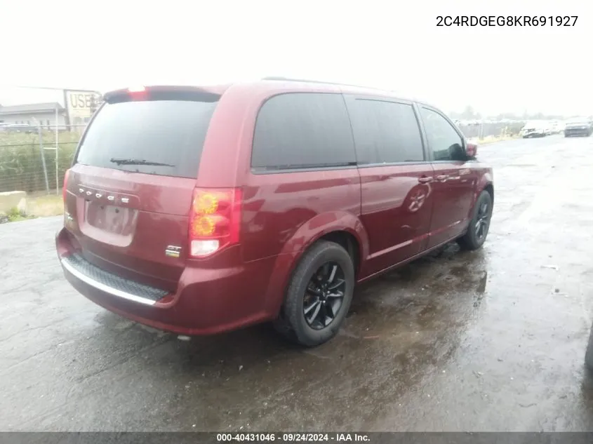 2C4RDGEG8KR691927 2019 Dodge Grand Caravan Gt