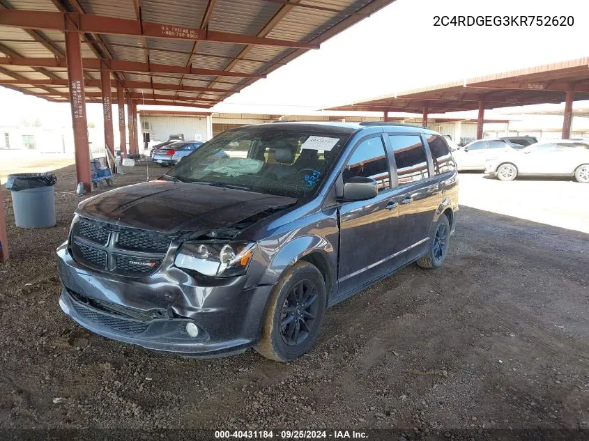 2C4RDGEG3KR752620 2019 Dodge Grand Caravan Gt