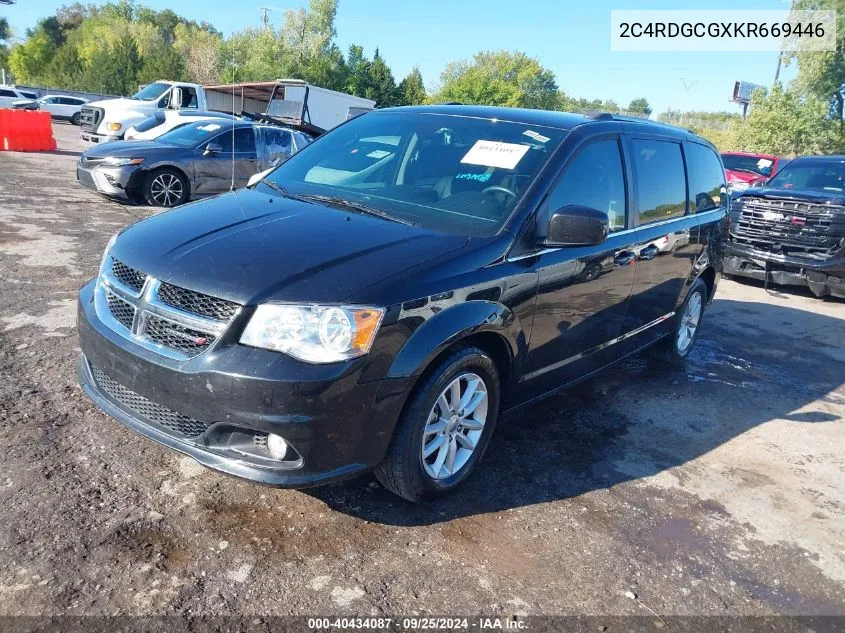 2C4RDGCGXKR669446 2019 Dodge Grand Caravan Sxt