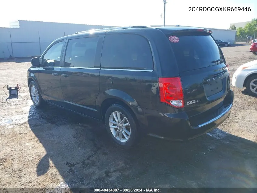 2019 Dodge Grand Caravan Sxt VIN: 2C4RDGCGXKR669446 Lot: 40434087