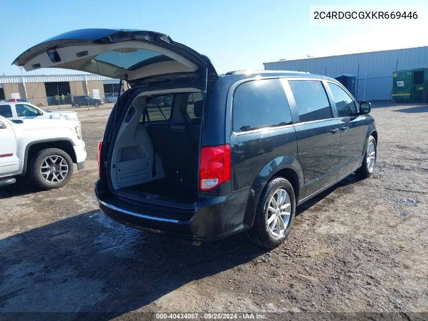 2019 Dodge Grand Caravan Sxt VIN: 2C4RDGCGXKR669446 Lot: 40434087