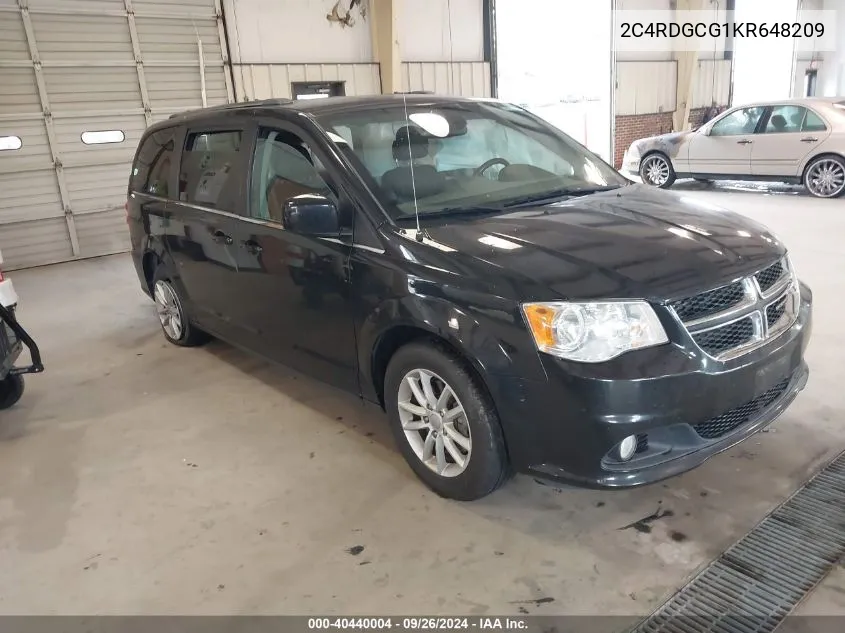 2019 Dodge Grand Caravan Sxt VIN: 2C4RDGCG1KR648209 Lot: 40440004