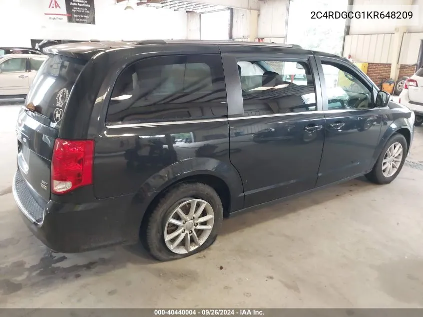 2019 Dodge Grand Caravan Sxt VIN: 2C4RDGCG1KR648209 Lot: 40440004