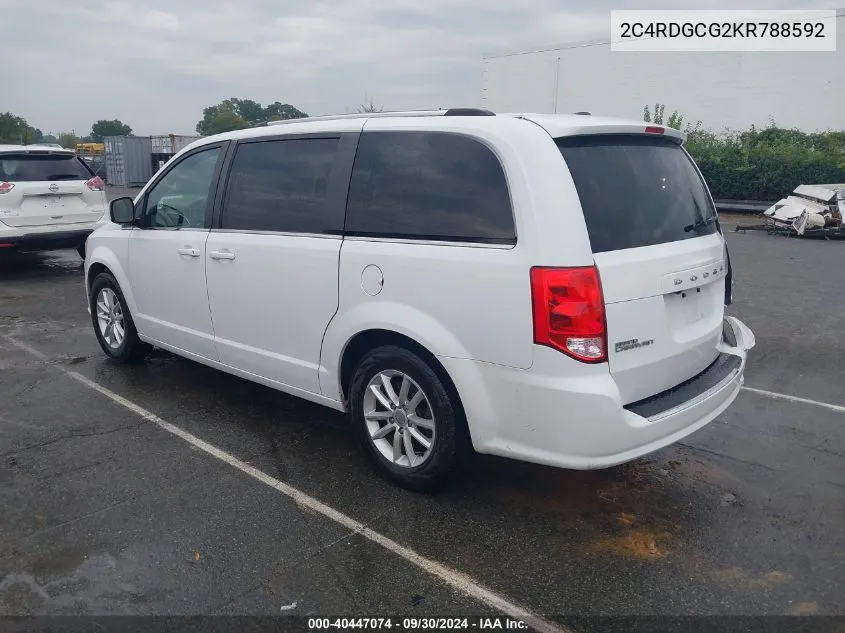 2C4RDGCG2KR788592 2019 Dodge Grand Caravan Sxt