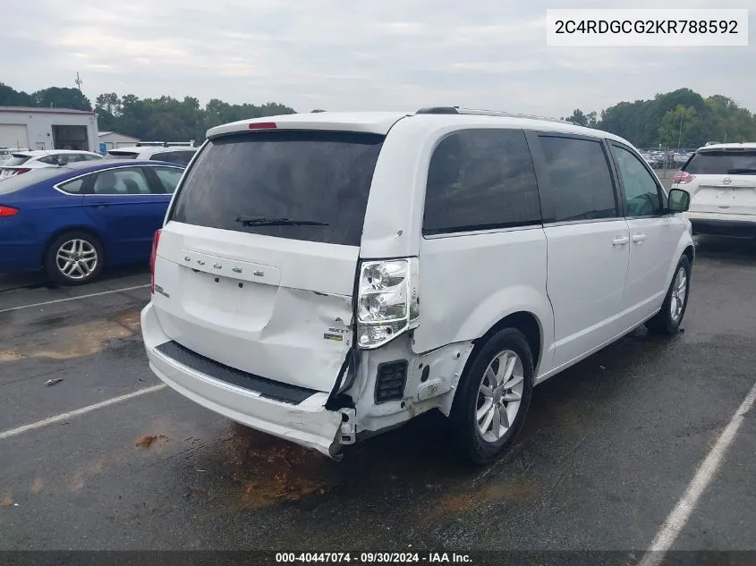 2C4RDGCG2KR788592 2019 Dodge Grand Caravan Sxt