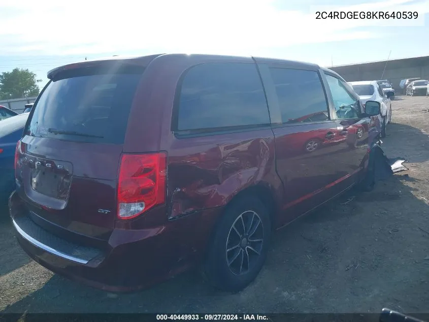 2C4RDGEG8KR640539 2019 Dodge Grand Caravan Gt