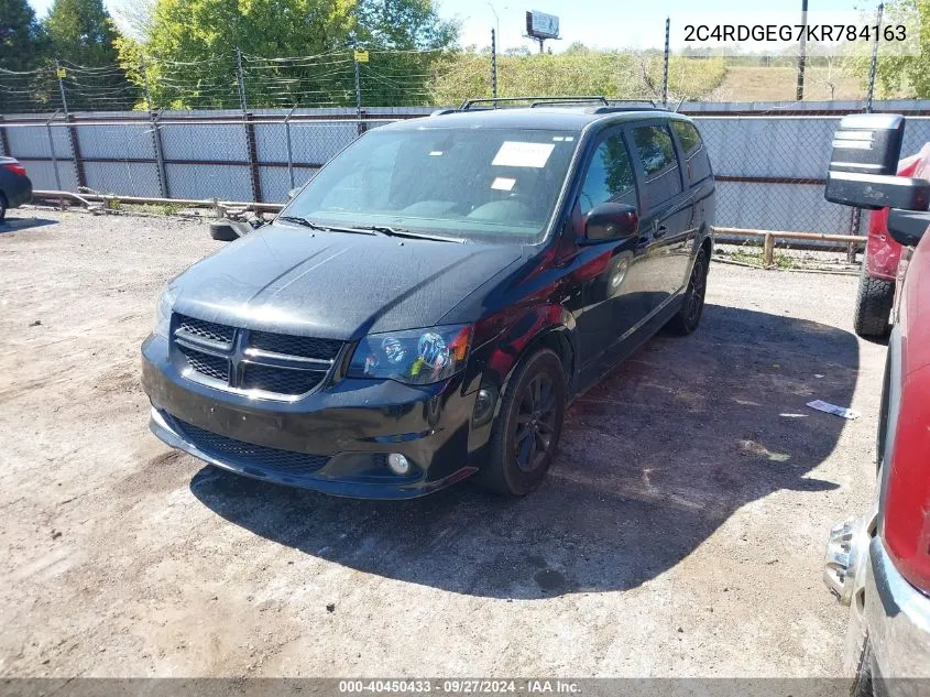 2019 Dodge Grand Caravan Gt VIN: 2C4RDGEG7KR784163 Lot: 40450433