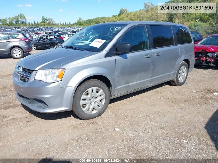 2C4RDGBG1KR801690 2019 Dodge Grand Caravan Se