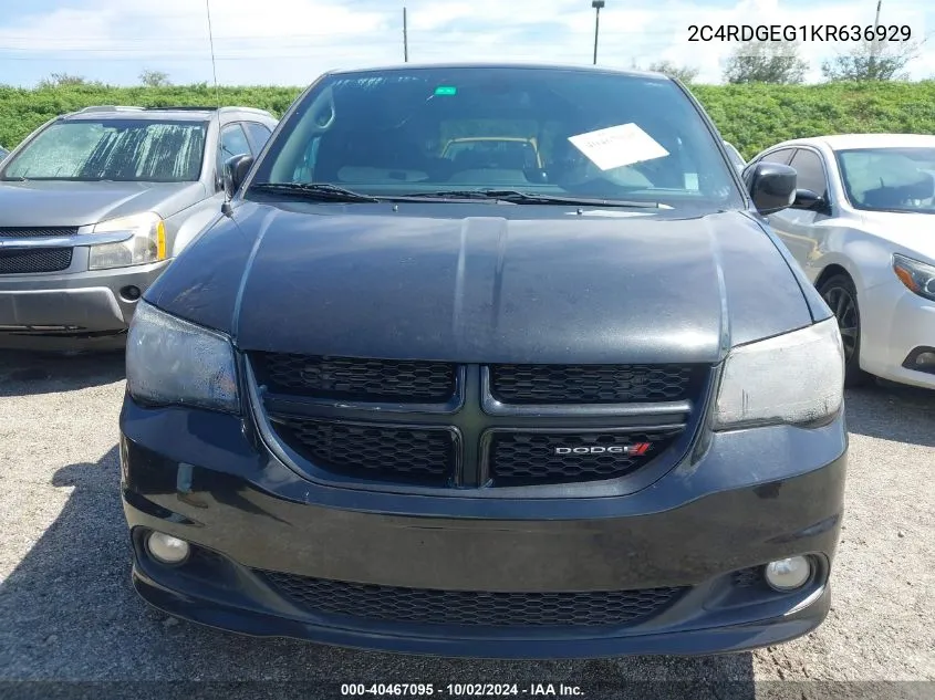 2C4RDGEG1KR636929 2019 Dodge Grand Caravan Gt