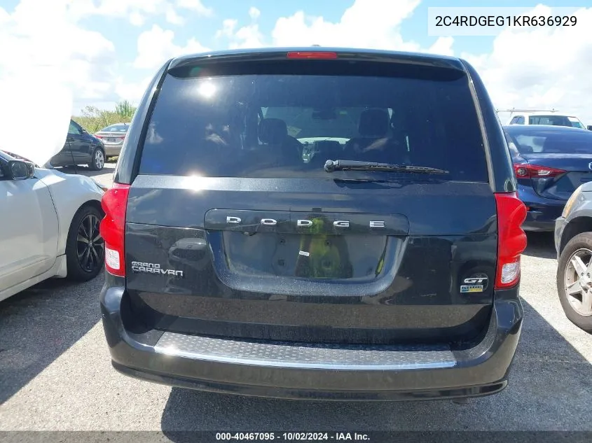 2C4RDGEG1KR636929 2019 Dodge Grand Caravan Gt