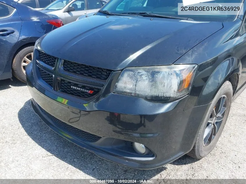 2C4RDGEG1KR636929 2019 Dodge Grand Caravan Gt