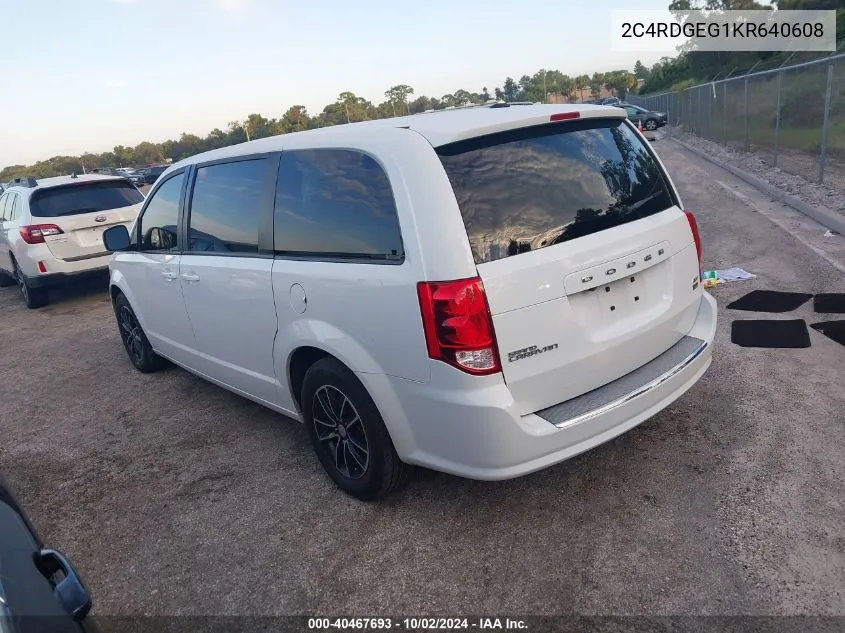 2C4RDGEG1KR640608 2019 Dodge Grand Caravan Gt