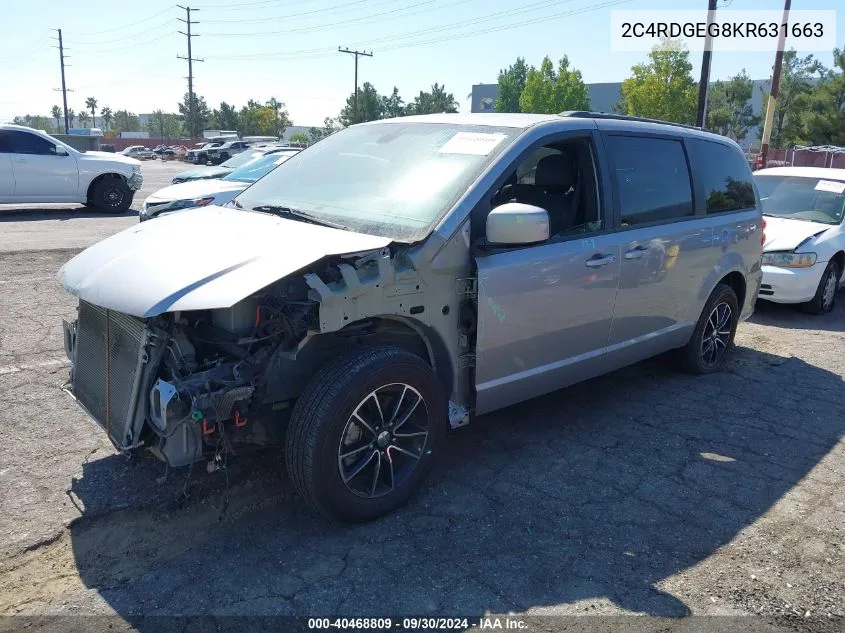 2019 Dodge Grand Caravan Gt VIN: 2C4RDGEG8KR631663 Lot: 40468809