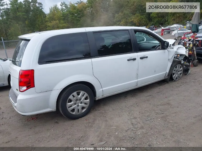 2C4RDGBG8KR677806 2019 Dodge Grand Caravan Se