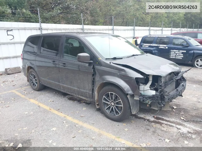 2019 Dodge Grand Caravan Se VIN: 2C4RDGBG9KR504263 Lot: 40480856