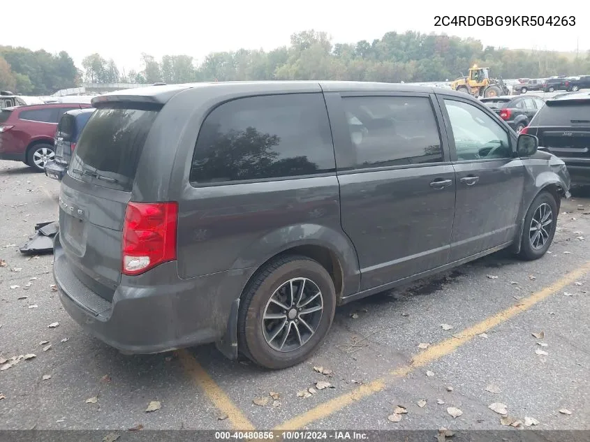 2C4RDGBG9KR504263 2019 Dodge Grand Caravan Se