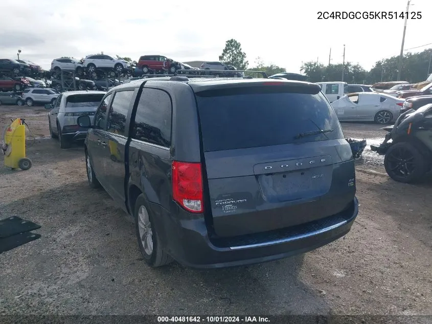 2C4RDGCG5KR514125 2019 Dodge Grand Caravan Sxt