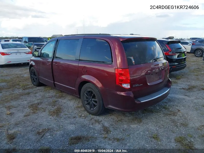 2C4RDGEG1KR724606 2019 Dodge Grand Caravan Gt