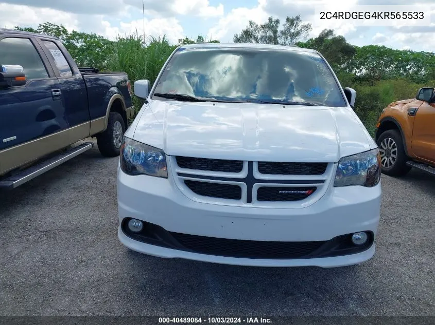 2C4RDGEG4KR565533 2019 Dodge Grand Caravan Gt