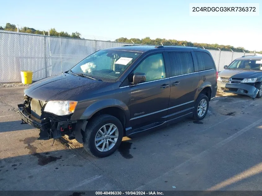 2C4RDGCG3KR736372 2019 Dodge Grand Caravan Sxt