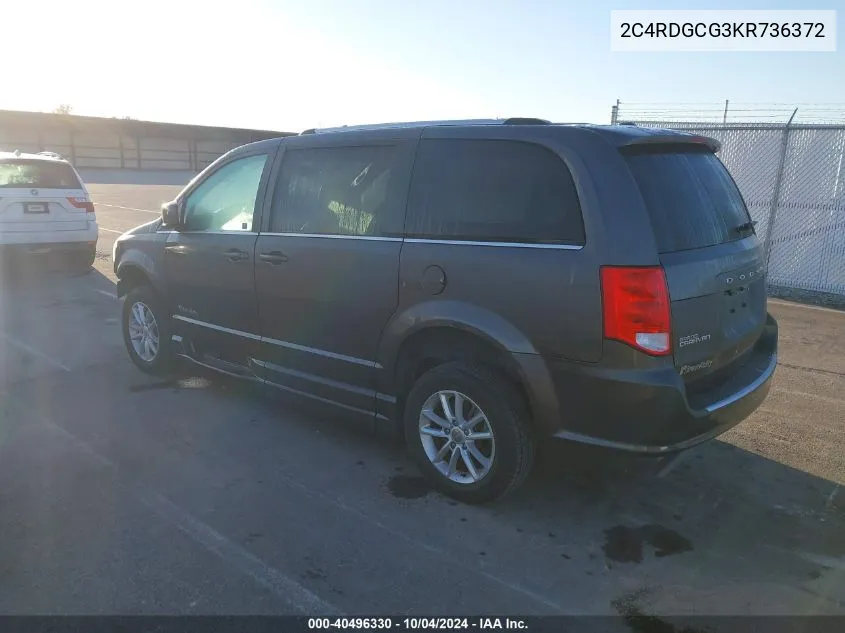 2C4RDGCG3KR736372 2019 Dodge Grand Caravan Sxt