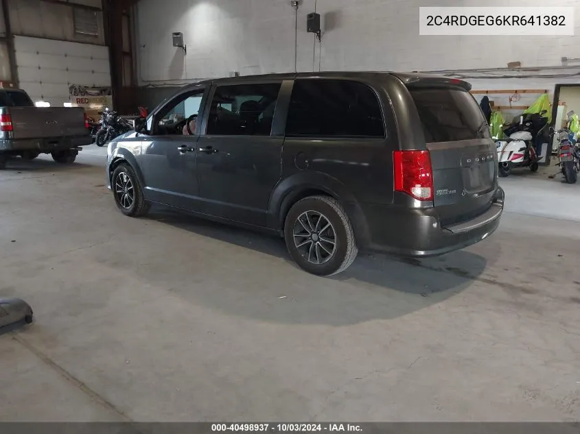 2019 Dodge Grand Caravan Gt VIN: 2C4RDGEG6KR641382 Lot: 40498937