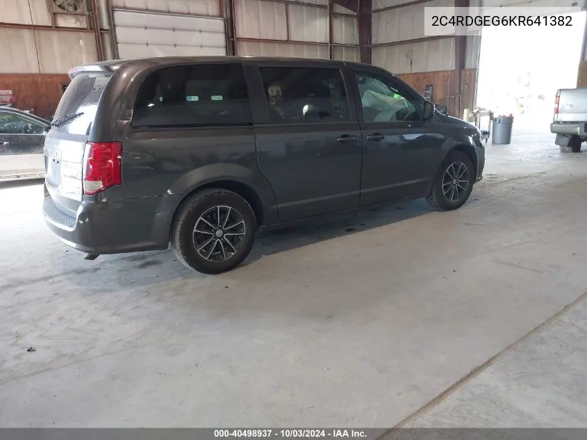 2019 Dodge Grand Caravan Gt VIN: 2C4RDGEG6KR641382 Lot: 40498937