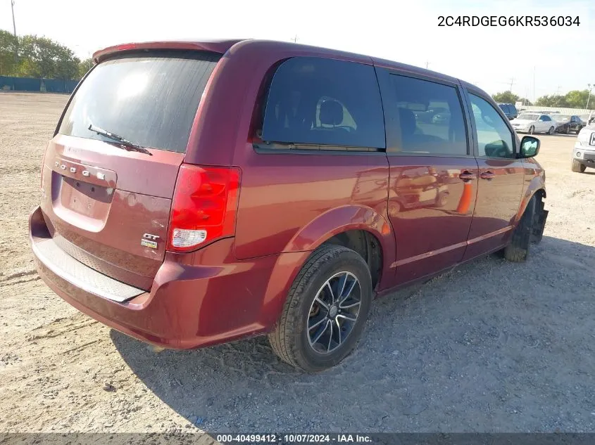 2C4RDGEG6KR536034 2019 Dodge Grand Caravan Gt